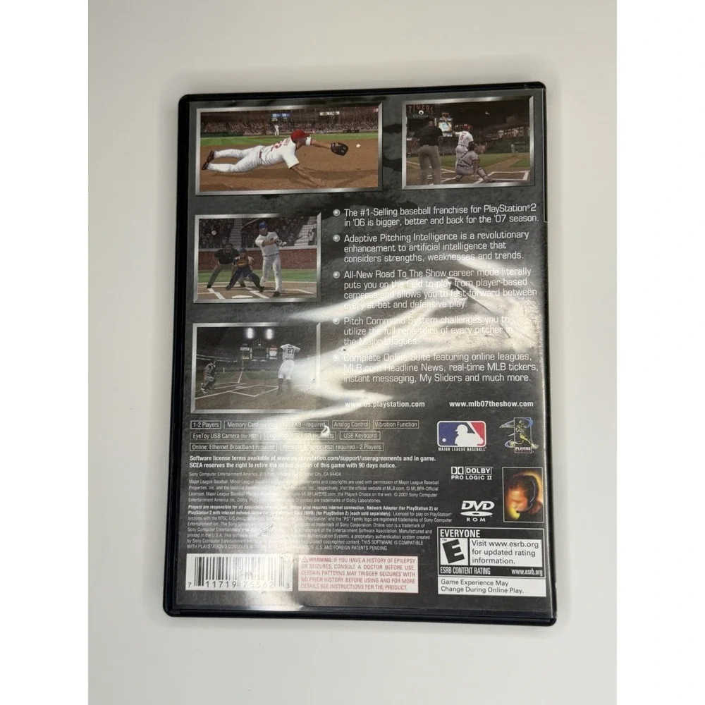 MLB 07 The Show Baseball Complete Playstation 2 PS2